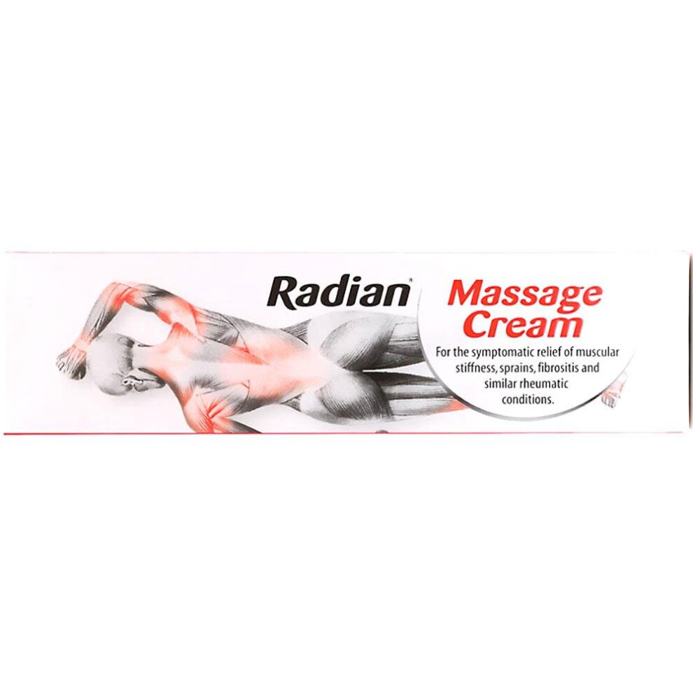 Radian Massage | Effective Relief For Muscle Tension, Pain, And Stiffness 100G Cream