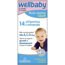 Vitabiotics Wellbaby Infant Liquid Essential Multivitamin Support for Your Baby's Health and Development 150 ml