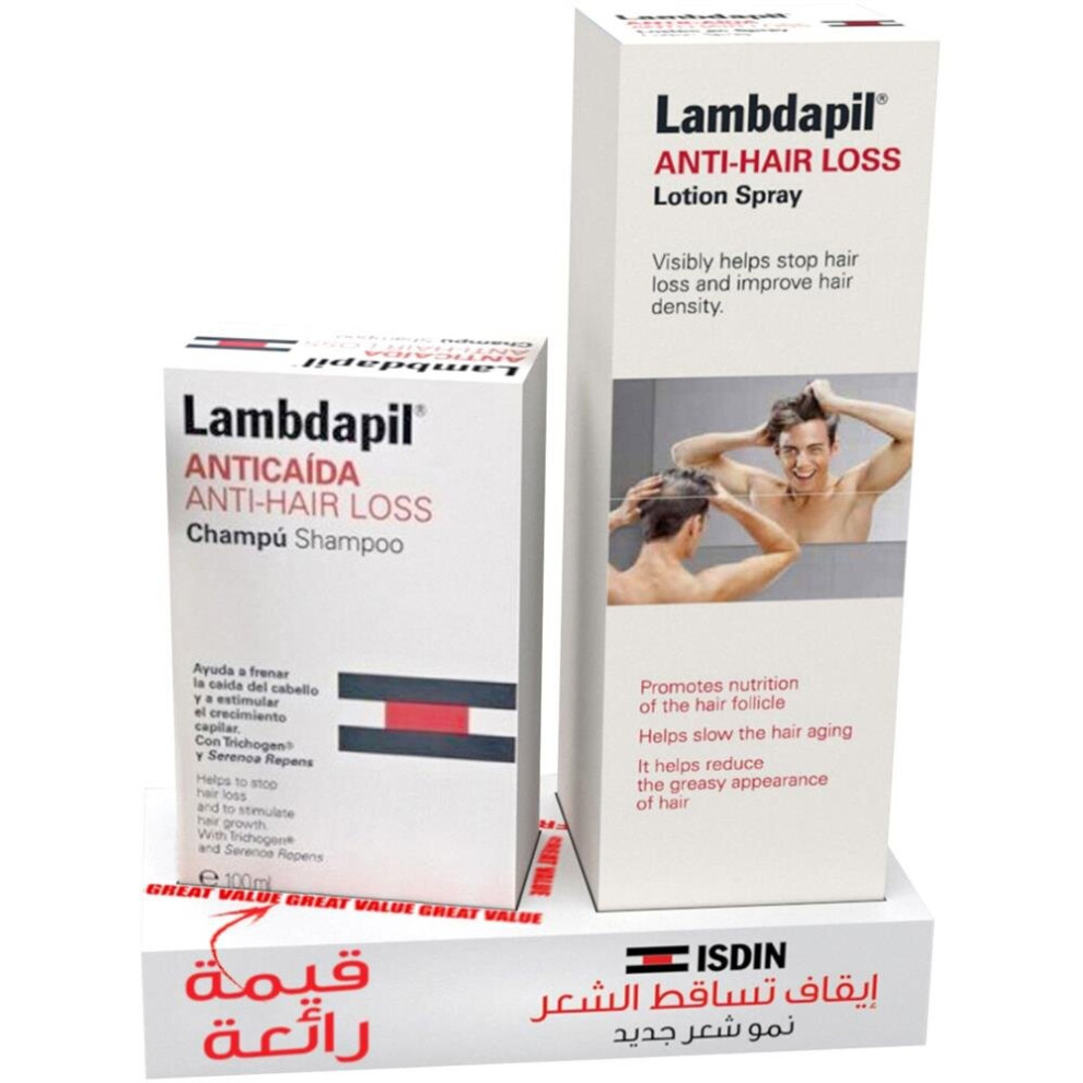 Isdin Anti-Hair Loss Grow New Hair Lotion Spray + Shampoo