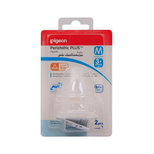 pigeon peristaltic plus nipple m 2's