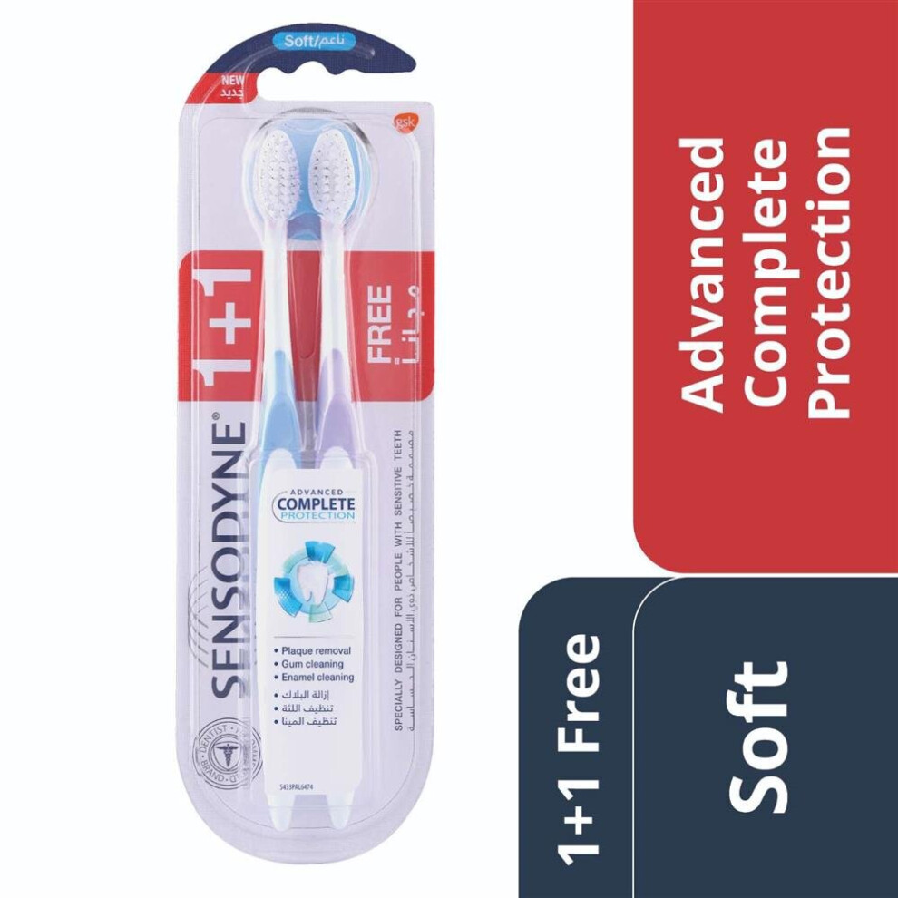 Sensodyne Complete Care Soft 1+1 Toothbrush