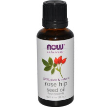 NOW Rose Hip Seed Oil 30ml | Cold Pressed Oil for Skin Brightening, Anti-Aging & Scar Care