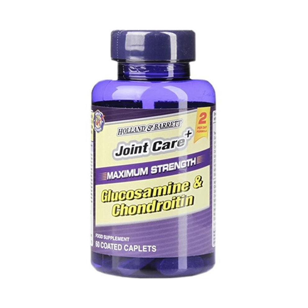Holland & Barrett Max Strength Glucosamine & Chondroitin Caplets 60's