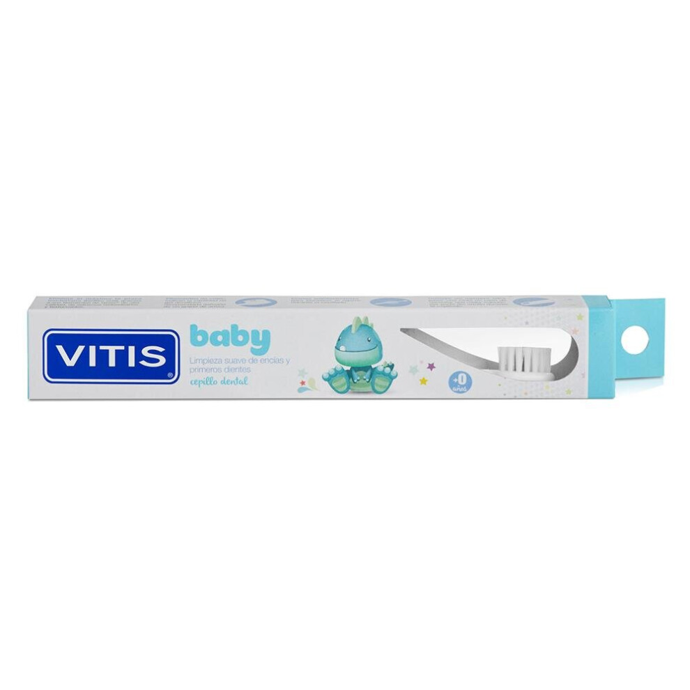 Vitis Baby Toothbrush | Ultra Soft Gentle Oral Care for Infants 0+ Years