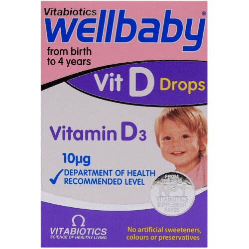 Vitabiotics Vitabiotics Wellbaby Vitamin D Drops 30ml