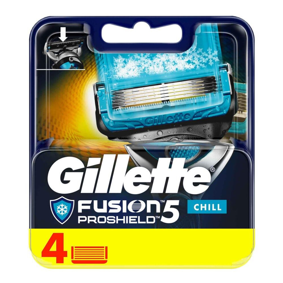 Gillette Fusion Proshield Chill Men's Razor Blades 4's-image-OPC-P88ZCJZ-NEW