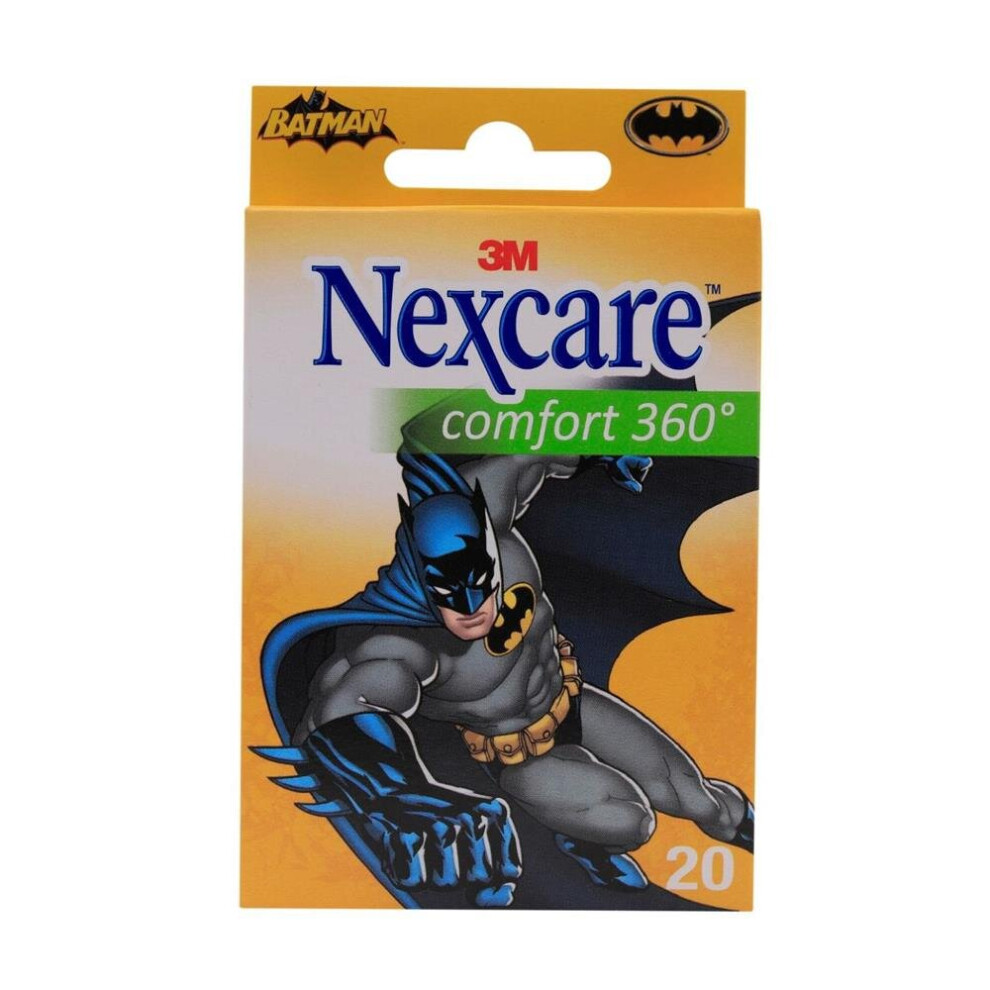 3M Nexcare Comfort 360 Batman Collection Assorted Plasters 20'S