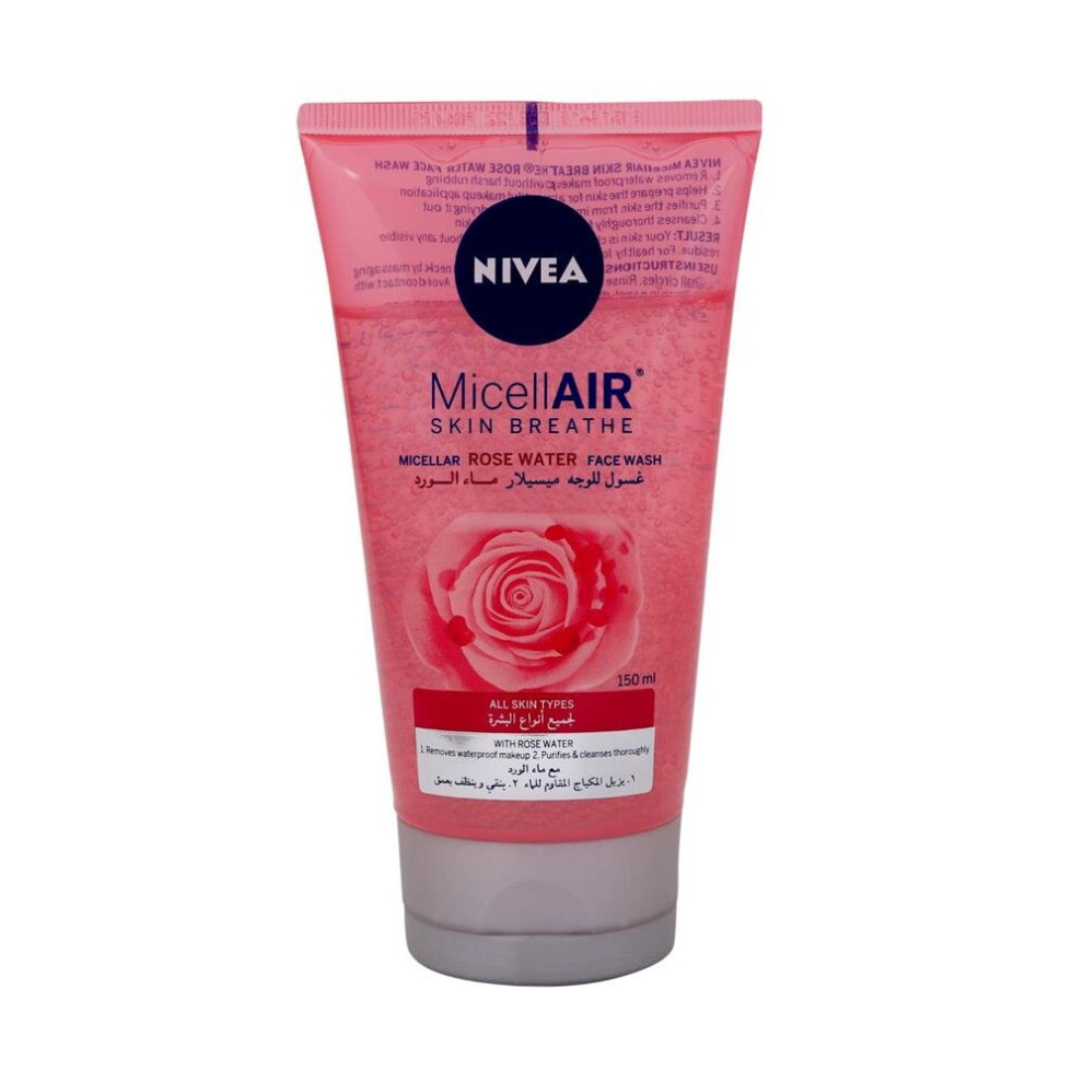 Nivea Micellair Skin Breath Rose Water Face Wash 150Ml