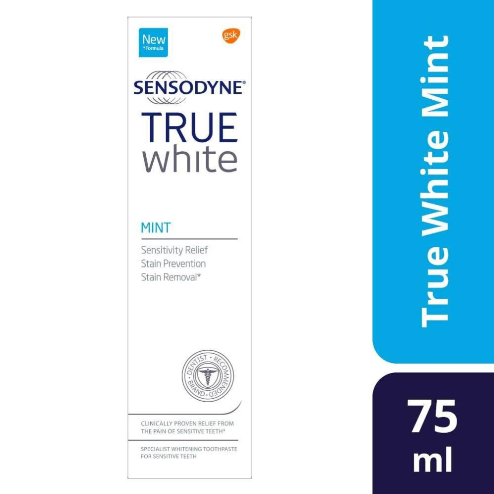 Sensodyne True White Mint Toothpaste 75ml