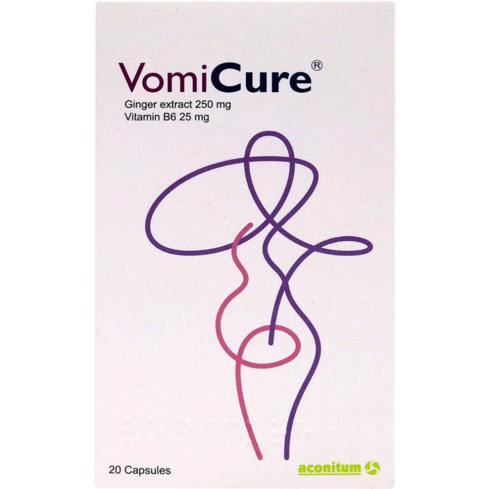 Vomicure Ginger Extract 250Mg Capsules 20'S