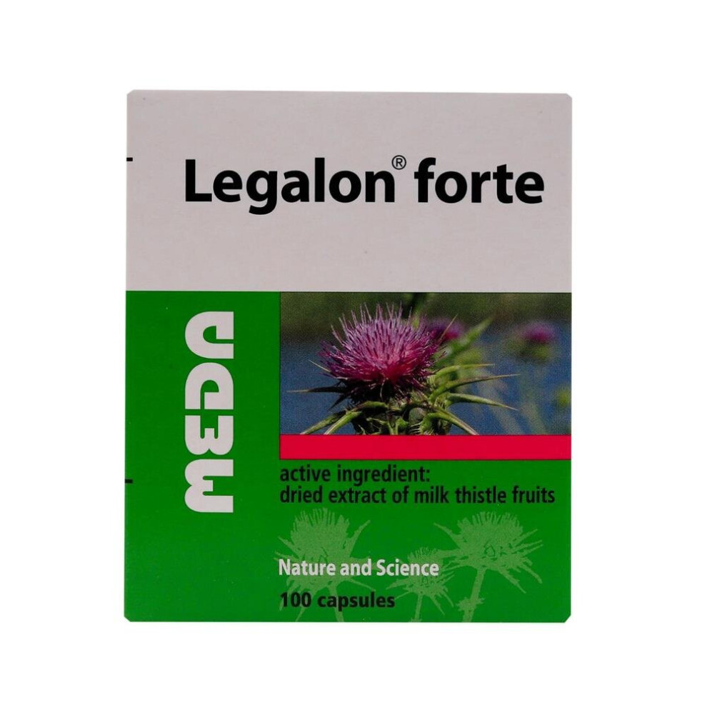 Legalon Forte 140mg Capsules | Milk Thistle Extract, 100 Count, Liver Health Support, Antioxidant Supplement