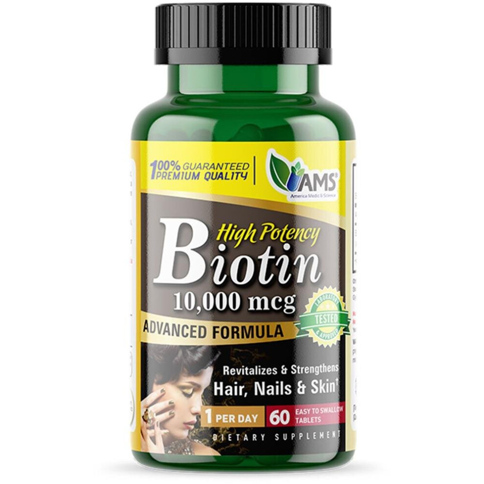AMS Biotin 10,000 mcg Tablets 60's