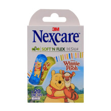 3M Nexcare Soft N Flex Winnie The Pooh Strips 20'S