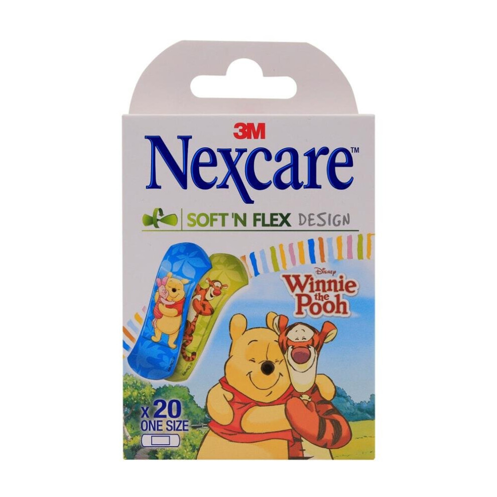 3M Nexcare Soft N Flex Winnie The Pooh Strips 20'S