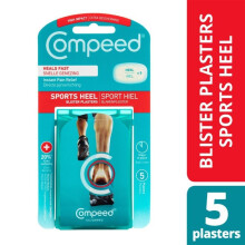 Compeed Sports Heel Blister Plaster Pain Relief Foot Care - 5'S