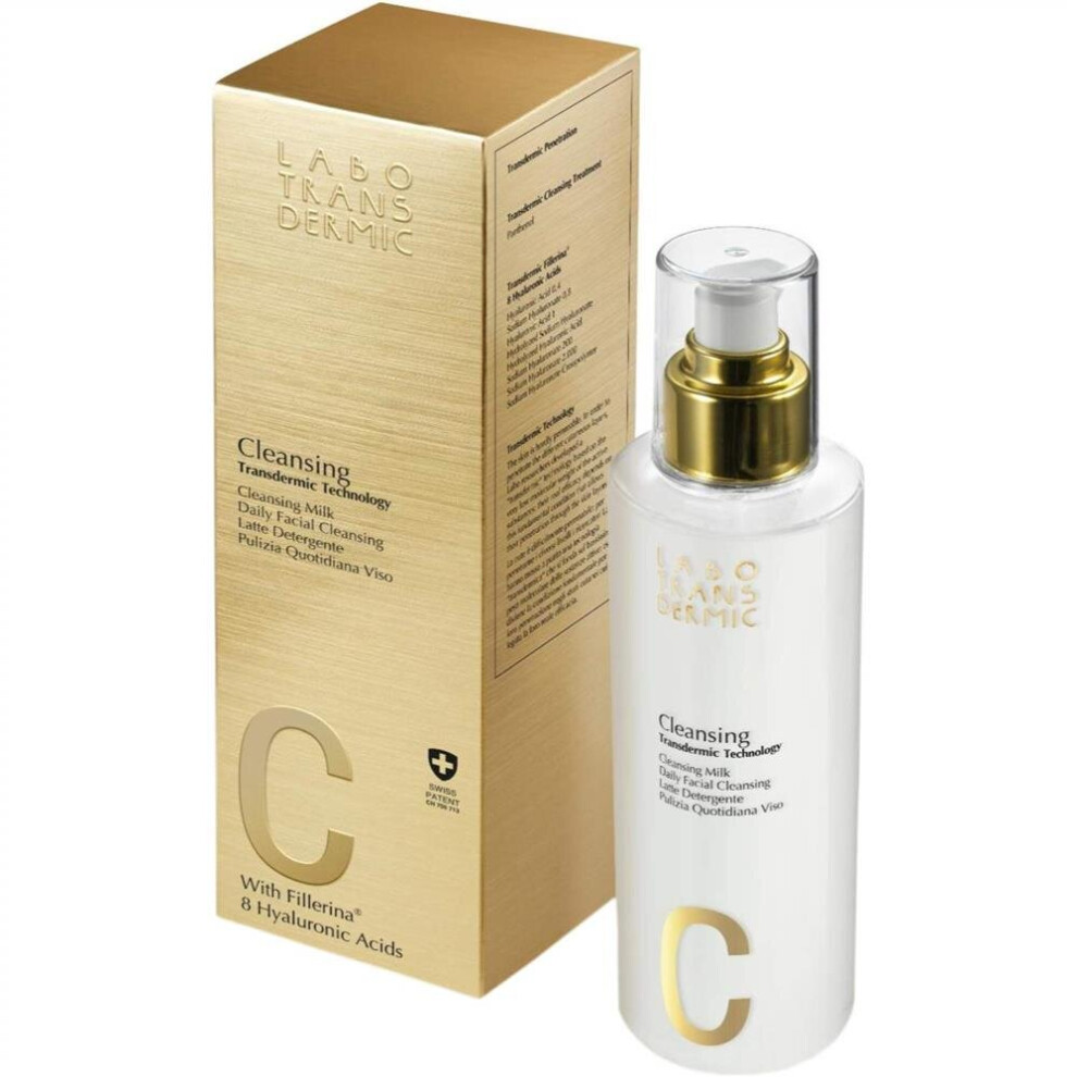 Labo Transdermic Cleansing Milk 200ml | Gentle Facial Cleanser Makeup Remover for Dry & Sensitive Skin