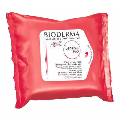 Bioderma Bioderma Sensibio H2O Micelle Solution Makeup Removing Wipes 25's