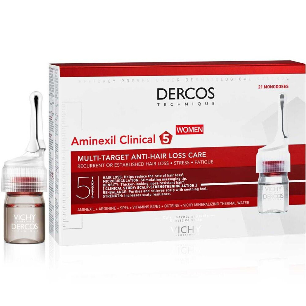 Vichy Dercos Aminexil Clinical 5 Women Monodoses 6ml 21's