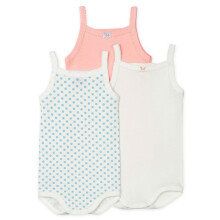 Petit Bateau Underwear 3 BODIES A BRETELLES Variant 1 Female 010 - 6m