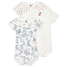 Petit Bateau Underwear 3 BODIES US MC Variant 1 Female 030 - 18m