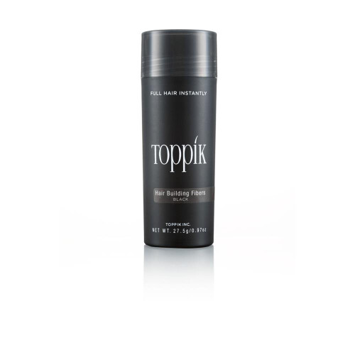 Toppik Black Hair Building Fibers 27.5g - Wind/Moisture Resistant Keratin Fibers for Men & Women, Fills Thinning Hair (UAE_BS_62925)