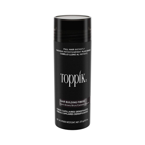 Toppik Hair Building Fibers Dark Brown 27.5g | UAE_BS_62927 | Instantly Thicker-Looking Hair, Wind & Water-Resistant