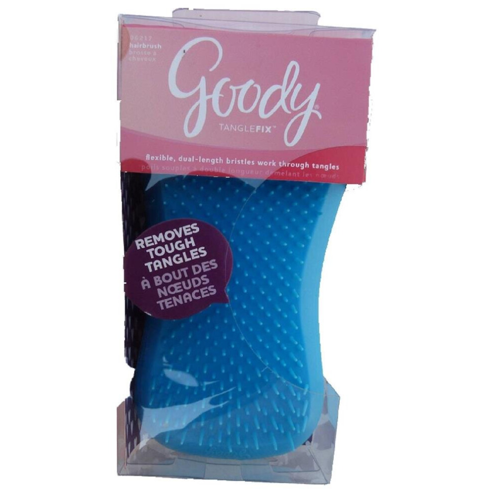 Goody Girls Brush TangleFix | Gentle Detangling HairBrush for Kids & Sensitive Hair - Soft Bristles