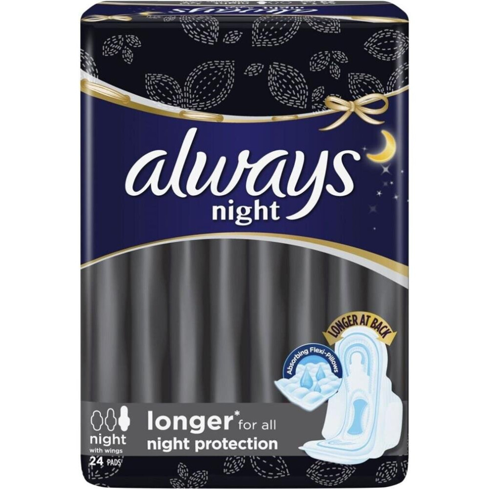 Always Ultra Night Sanitary Large Pads 24's