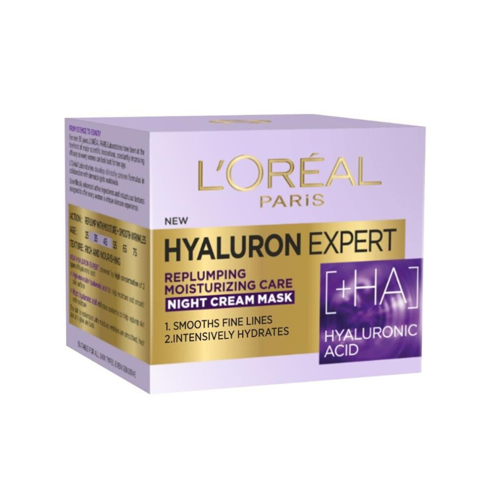 LâOrã©Al Paris Cream L'oreal Paris Hyaluron Expert Night Mask 50Ml
