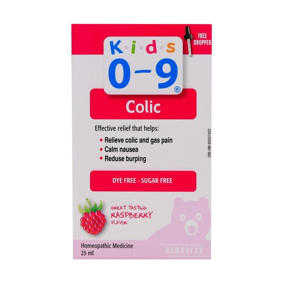 Homeocan Kids 0-9 Colic Oral Solution - 25ml | Natural Relief for Infant Colic & Gas Discomfort, Gentle & Fast-Acting