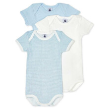Petit Bateau Underwear 3 BODIES US MC Variant 1 Male 090 - 6m