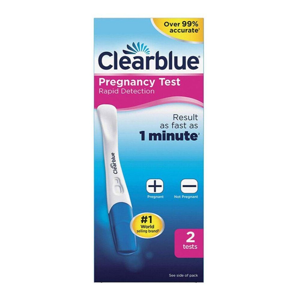 Clearblue Plus Pregnancy Test Kit 2 | Tests Early Detection Home Pregnancy Test Pack Accurate Result Test Strips