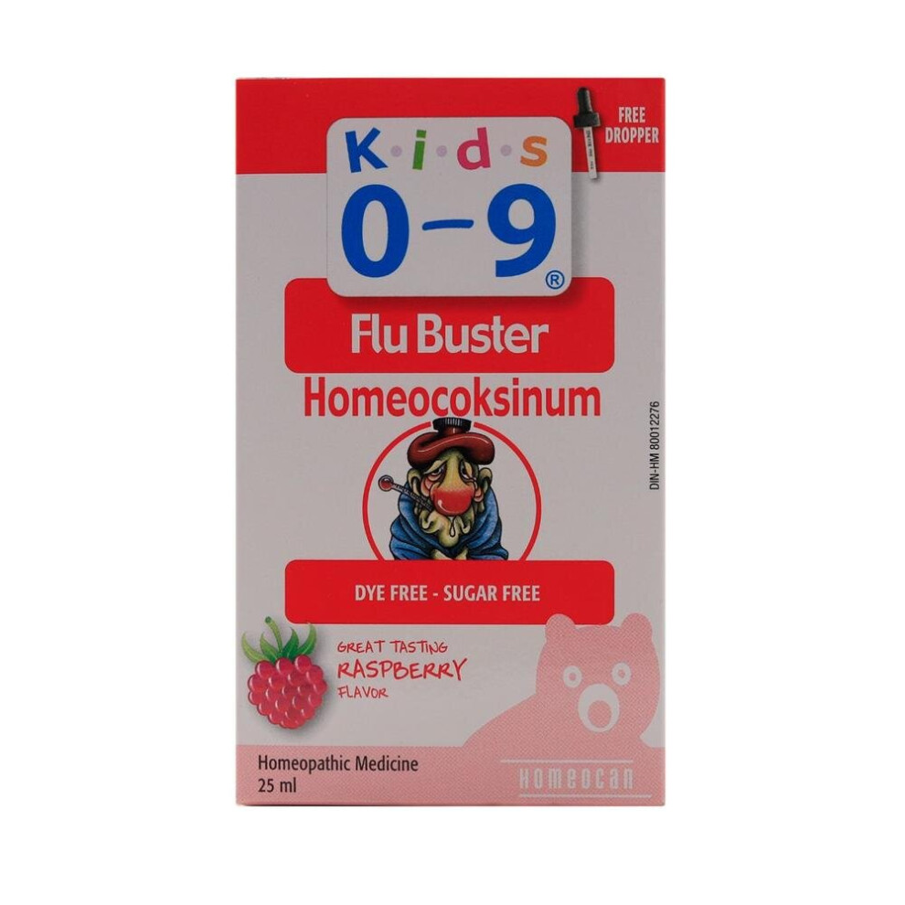 Homeocan Kids 0-9 Flu Buster Oral Solution - 25ml | Natural Support for Children's Flu Symptoms, Fast-Acting & Non-Drowsy Relief