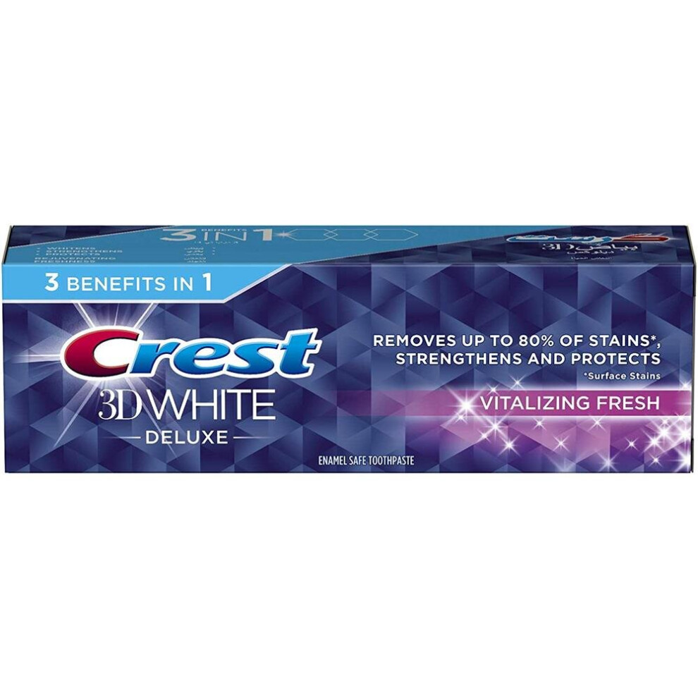 Crest 3D White Deluxe Vitalizing Fresh Toothpaste 75ml