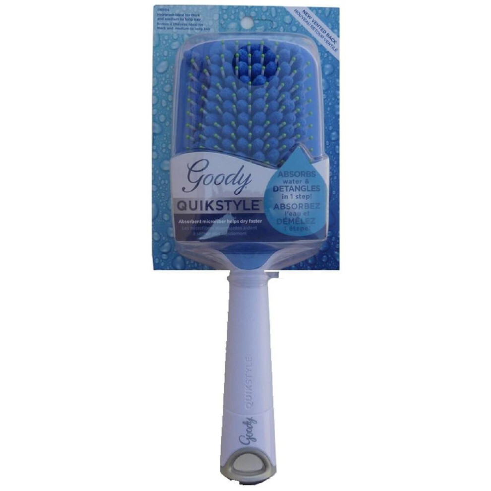 Goody QuikStyle Paddle Brush | Fast Drying & Smooth Detangling Hair Brush Ventilated Design
