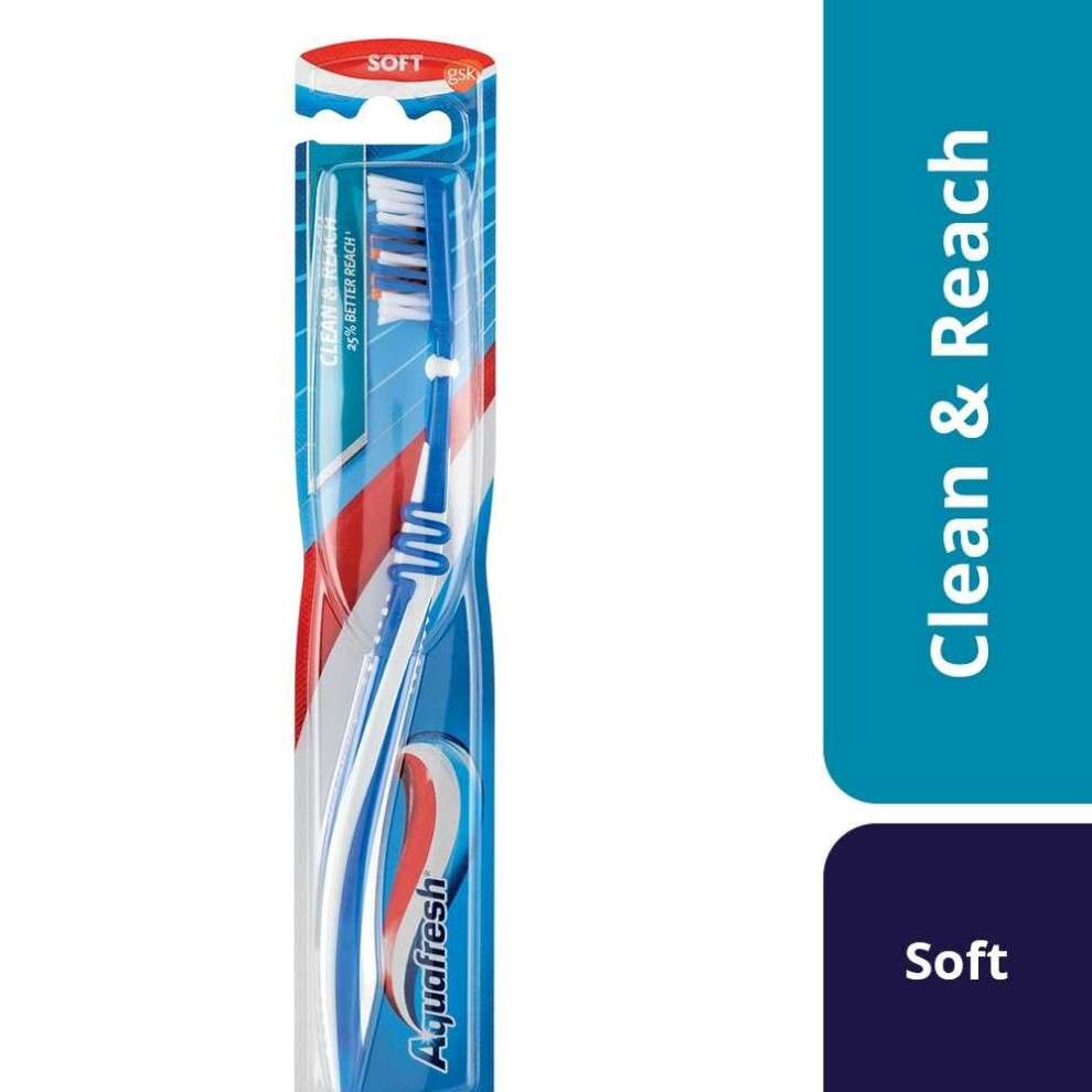 Aquafresh Clean And Reach Soft Toothbrush