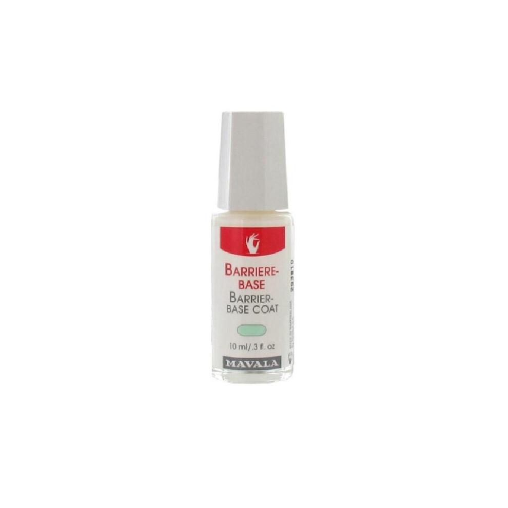 Mavala Barrier Base Coat 10ml |Care for delicate and dry nails |Prevents yellowing |Natural flexibility
