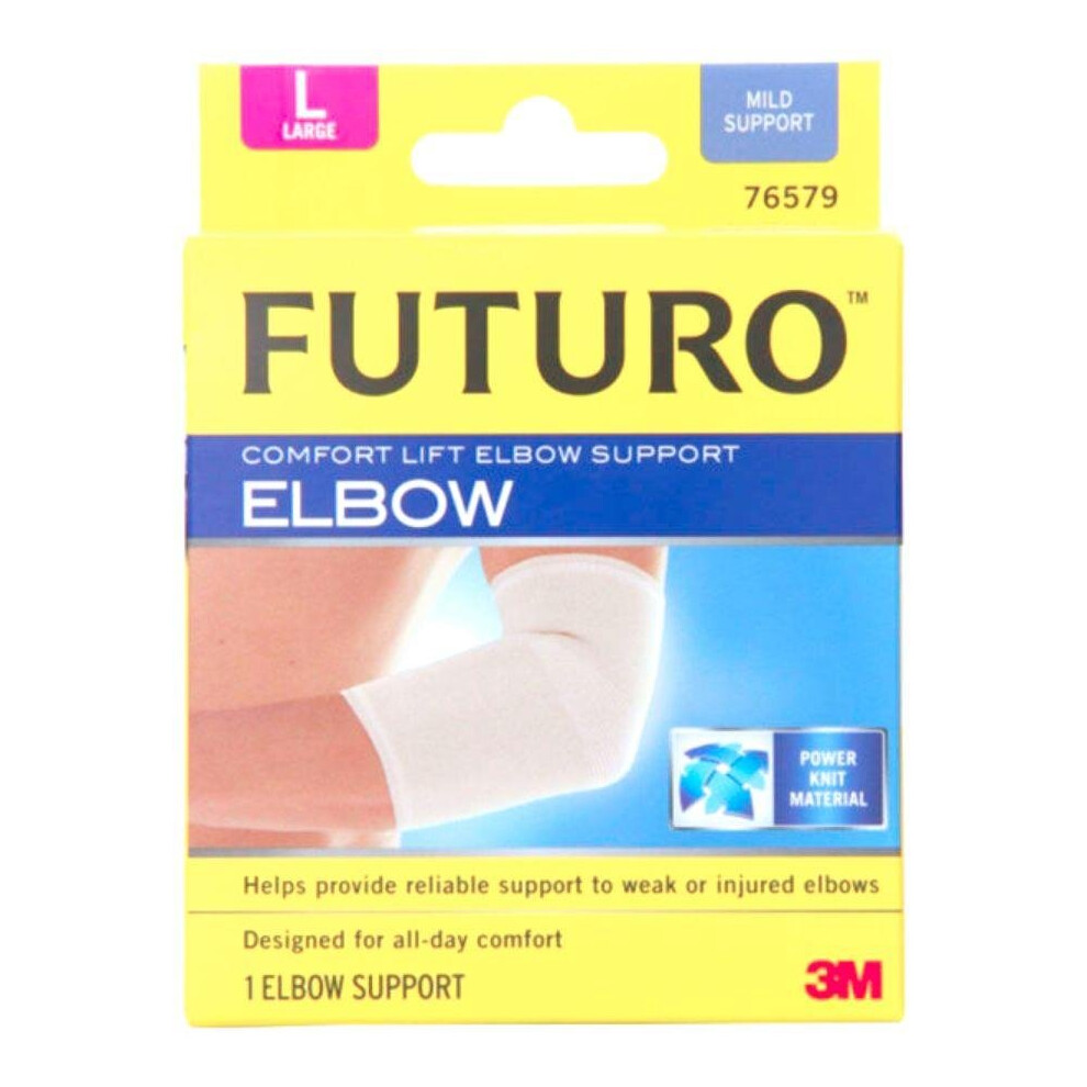 3M Futuro Comfort Lift Elbow Support Large Size Provides Reliable Compression and Stability for Pain Relief and All Day Joint Comfort