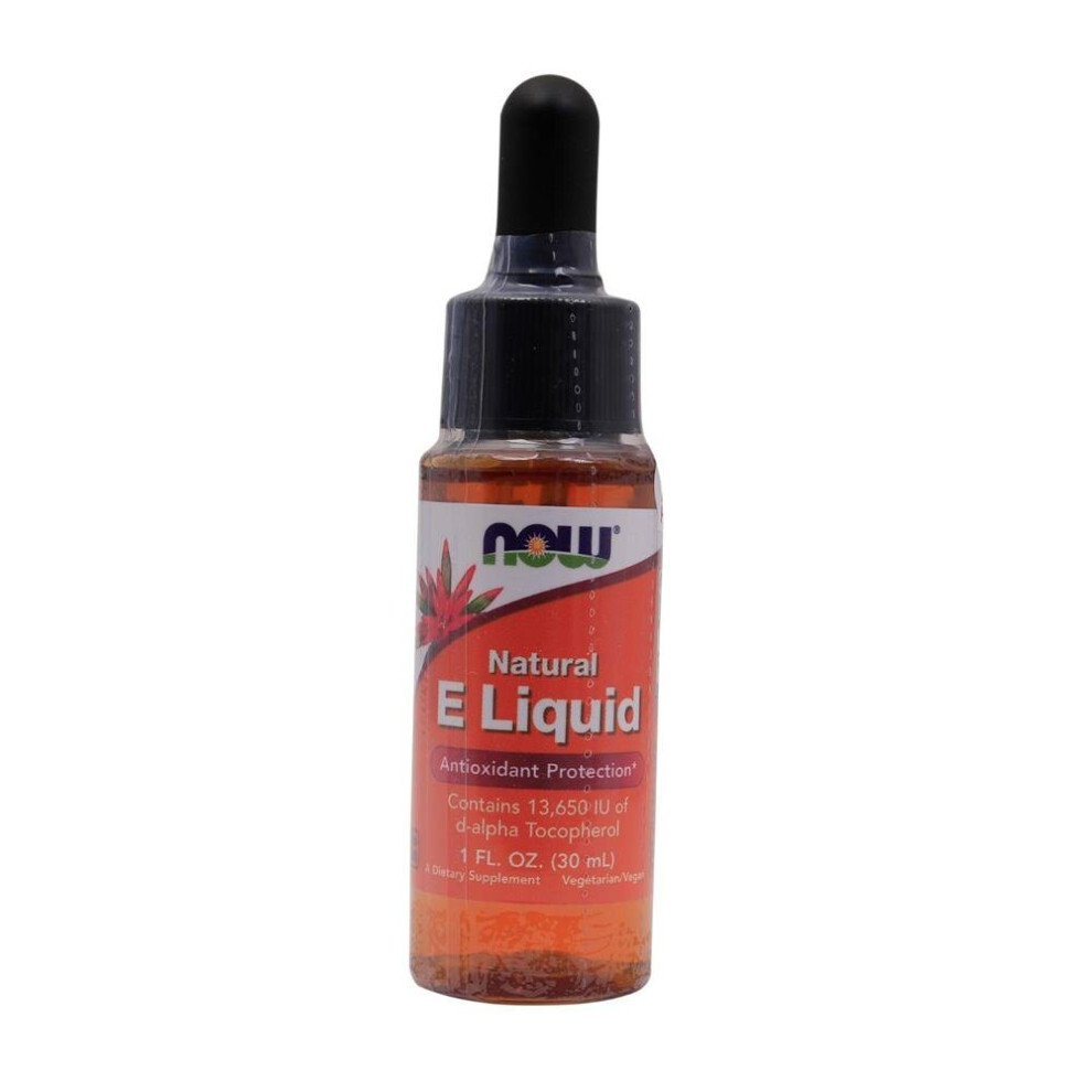Now E Liquid Drops 30ml | Natural Vitamin E Antioxidant Supplement | Supports Skin, Heart & Immune Health | Easy-to-Use Liquid Formula