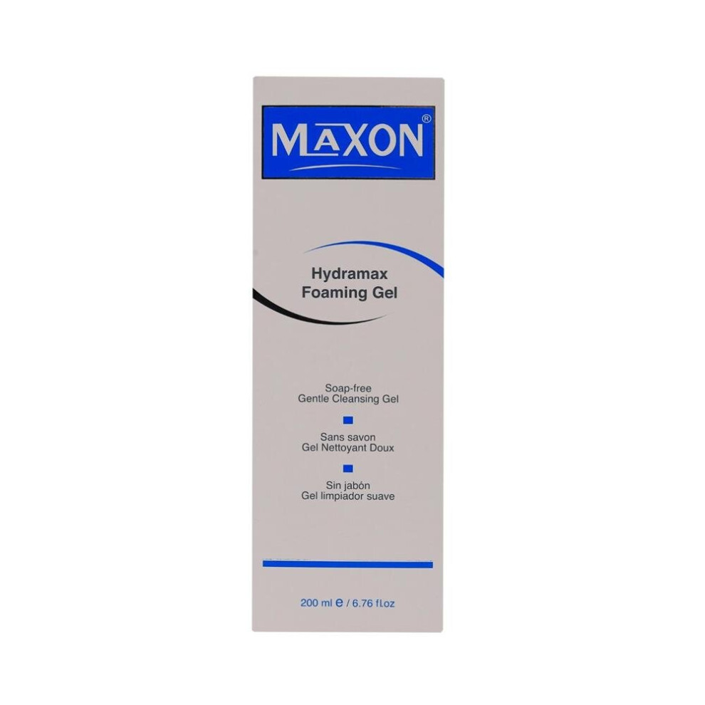 Maxon Hydramax Foaming Gel Cleanser 200ml | Gentle, Hydrating Facial Cleanser for Dry Skin, Removes Impurities, Replenishes & Softens Skin