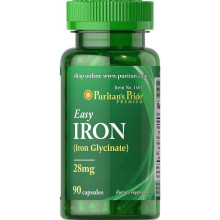 Puritan's Pride Easy Iron 28mg Capsules 90's