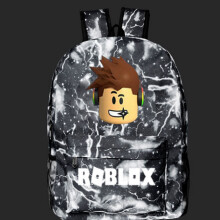(Lightning black) Roblox Backpack Kids School Bag Boys Bookbag bag