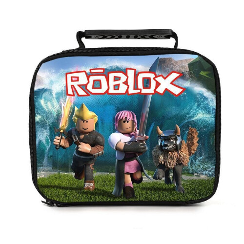 (14) Roblox full-color pattern student portable thermal lunch bag