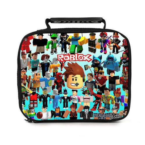 (1) Roblox full-color pattern student portable thermal lunch bag