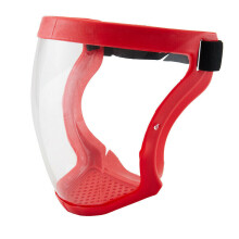 (2 PACK, Red) Active Shield Full Face Mask Cycling Sports Helmet Protective Transparent Cover
