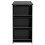 Living And Home Black Modern Chipboard Bar Table with 3 Storage Shelves for Kitchen Dinning Room 6