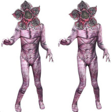 (7-8 Years) Kids Stranger Things Demogorgon Cosplay Costume The Monster Jumpsuit Mask Set