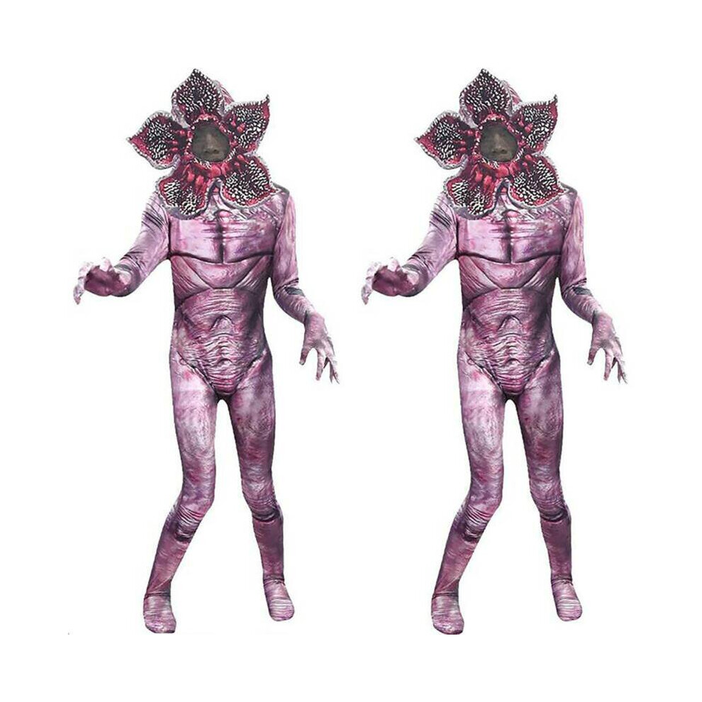 (12-13 Years) Kids Stranger Things Demogorgon Cosplay Costume The Monster Jumpsuit Mask Set