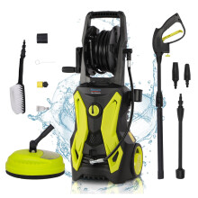 (150Bar) High Powered Pressure Washer, Car Power Washer Portable Patio Cleaner with brush, Turbo Nozzle, Adjustable Nozzle for Patio Garden Car Yard Driveways