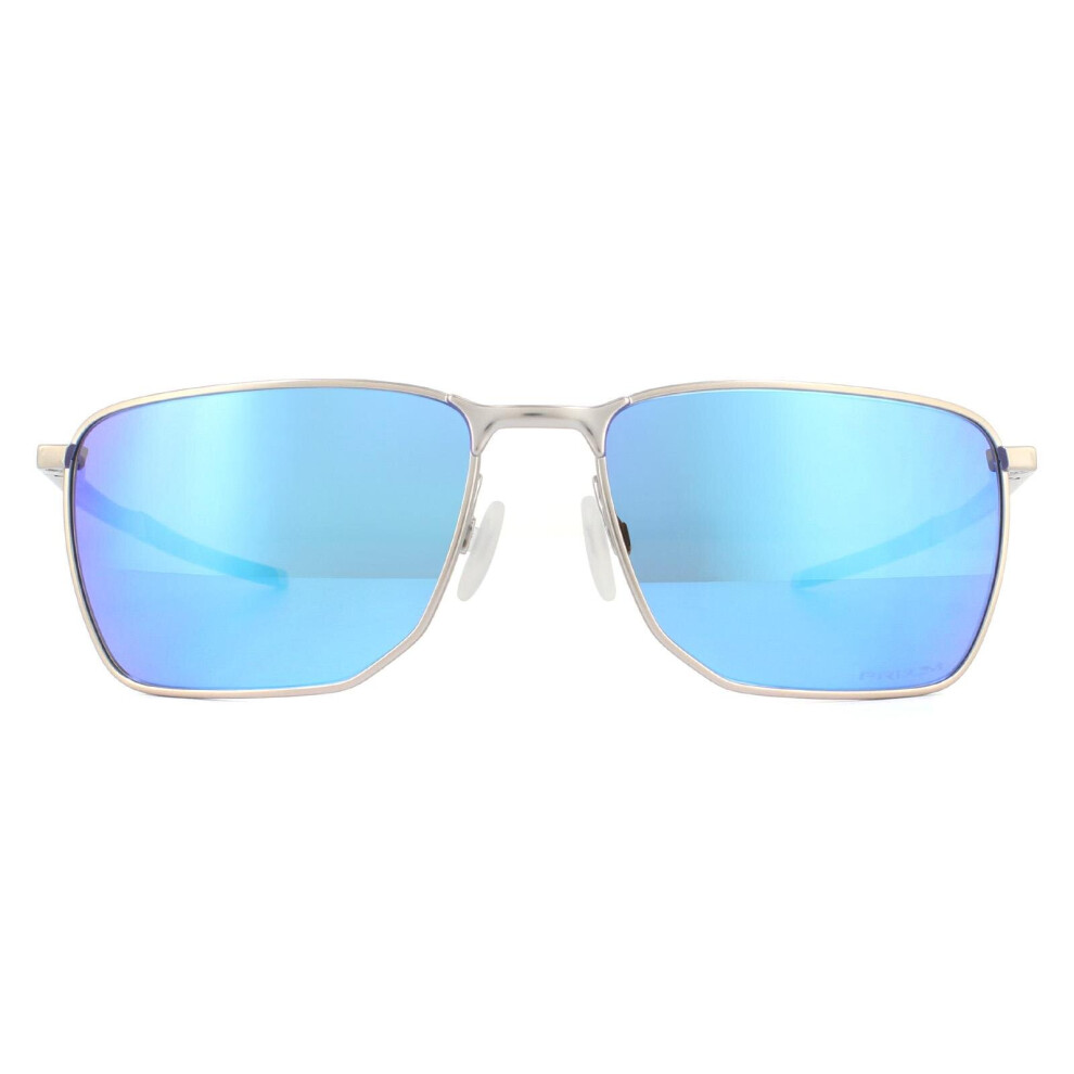 Oakley Sunglasses Ejector OO4142-04 Satin Chrome Prizm Sapphire